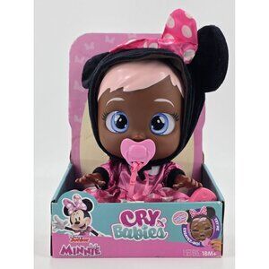 Cry Babies Disney Nurturing Baby Doll Inspired by Minnie Mouse Iconic Pink Dress
